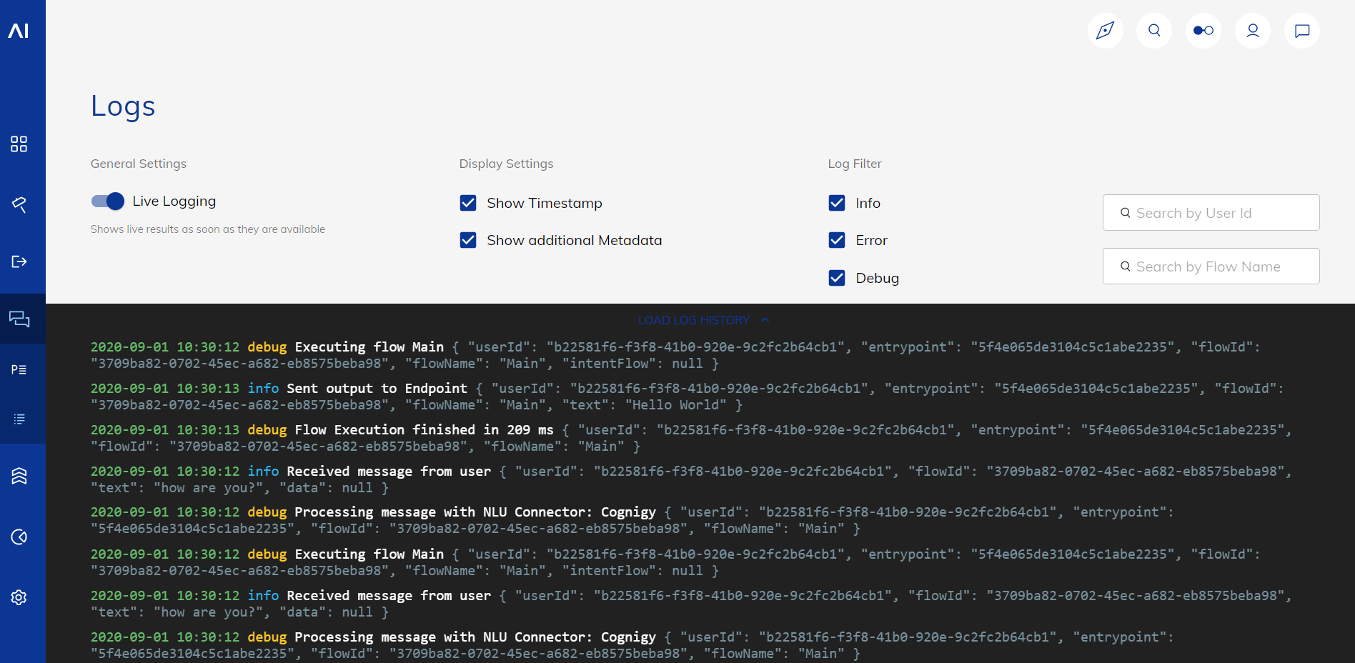 Cognigy screenshot