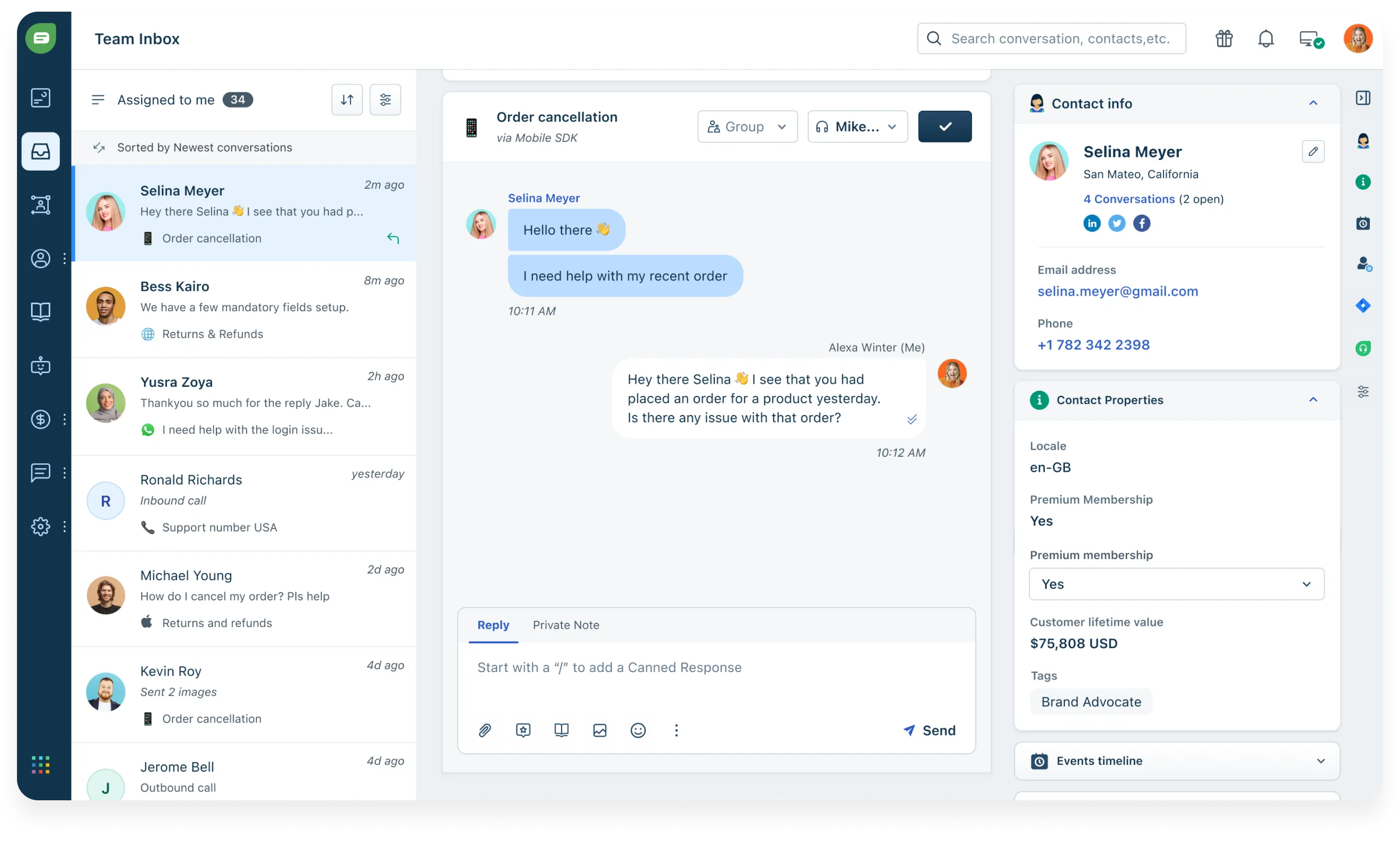 Freshchat screenshot