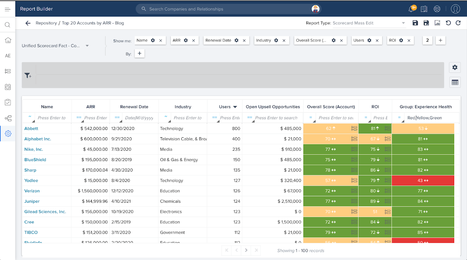 Gainsight CustomerOS screenshot