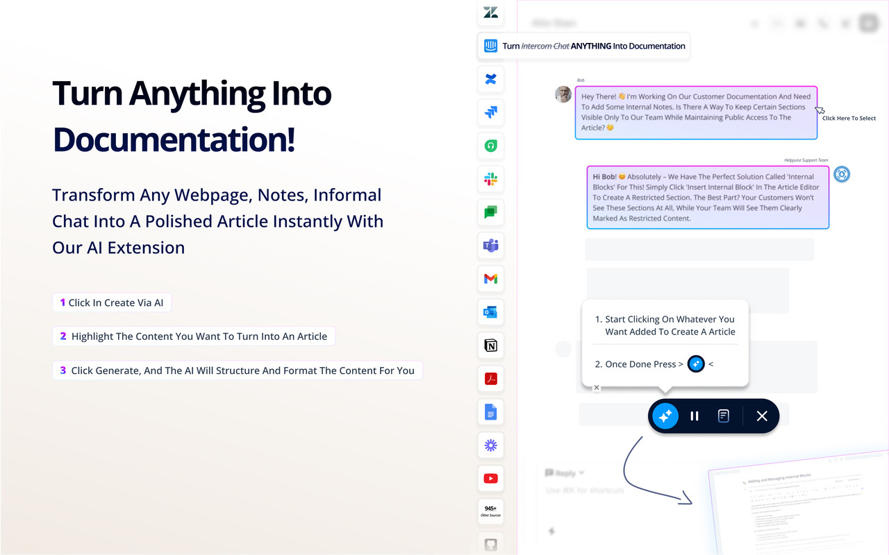Helpjuice Chrome Extension screenshot