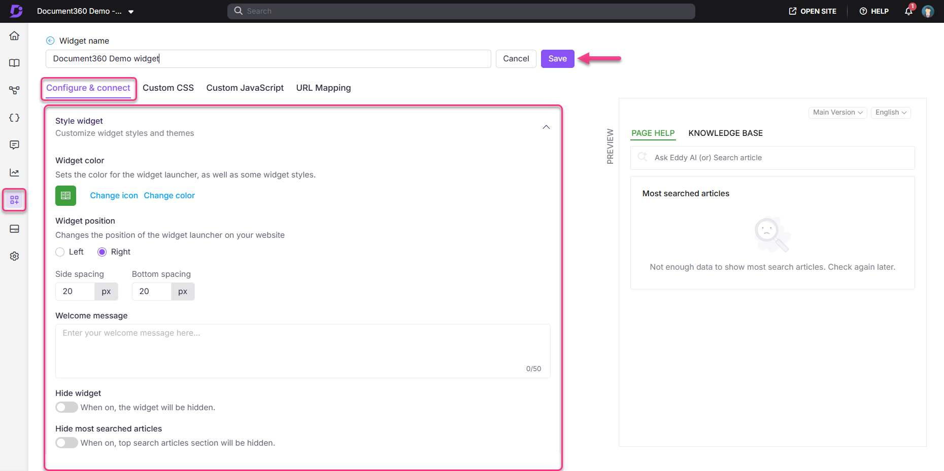 Knowledge Base Assistant screenshot