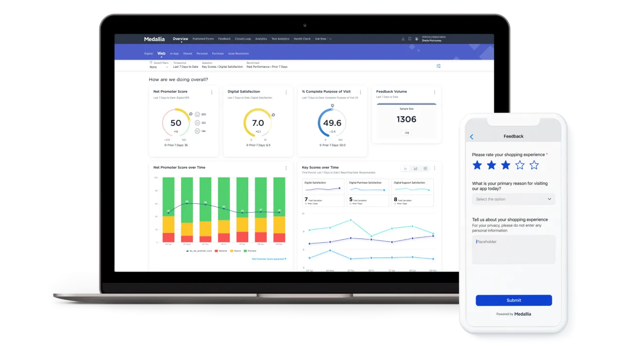 Medallia screenshot