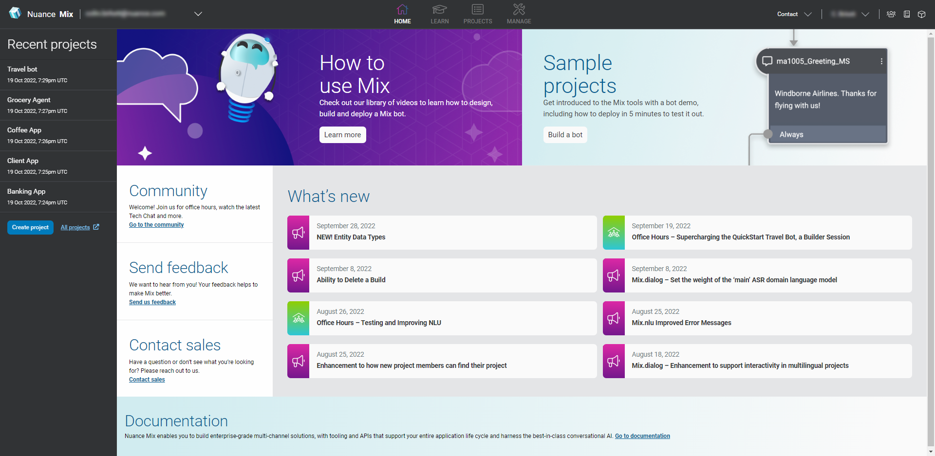 Nuance Communications screenshot