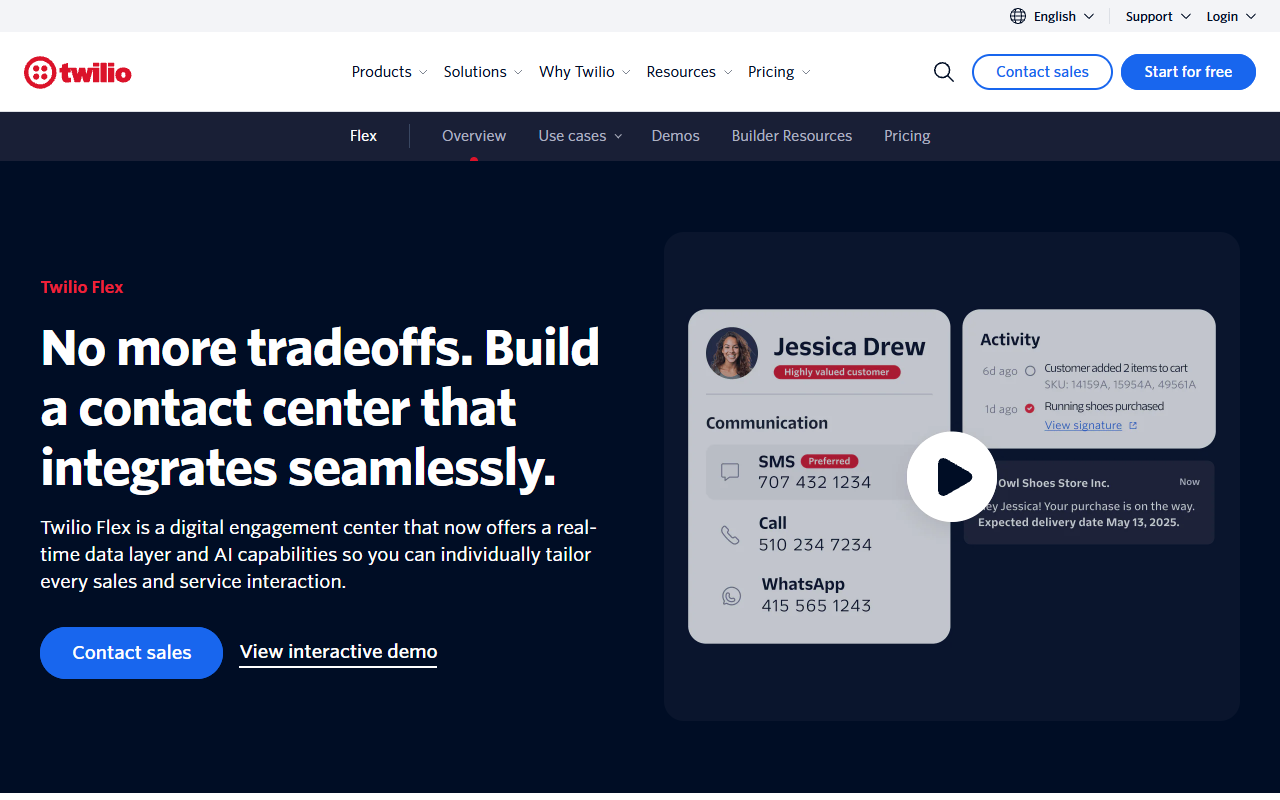 Twilio Flex screenshot
