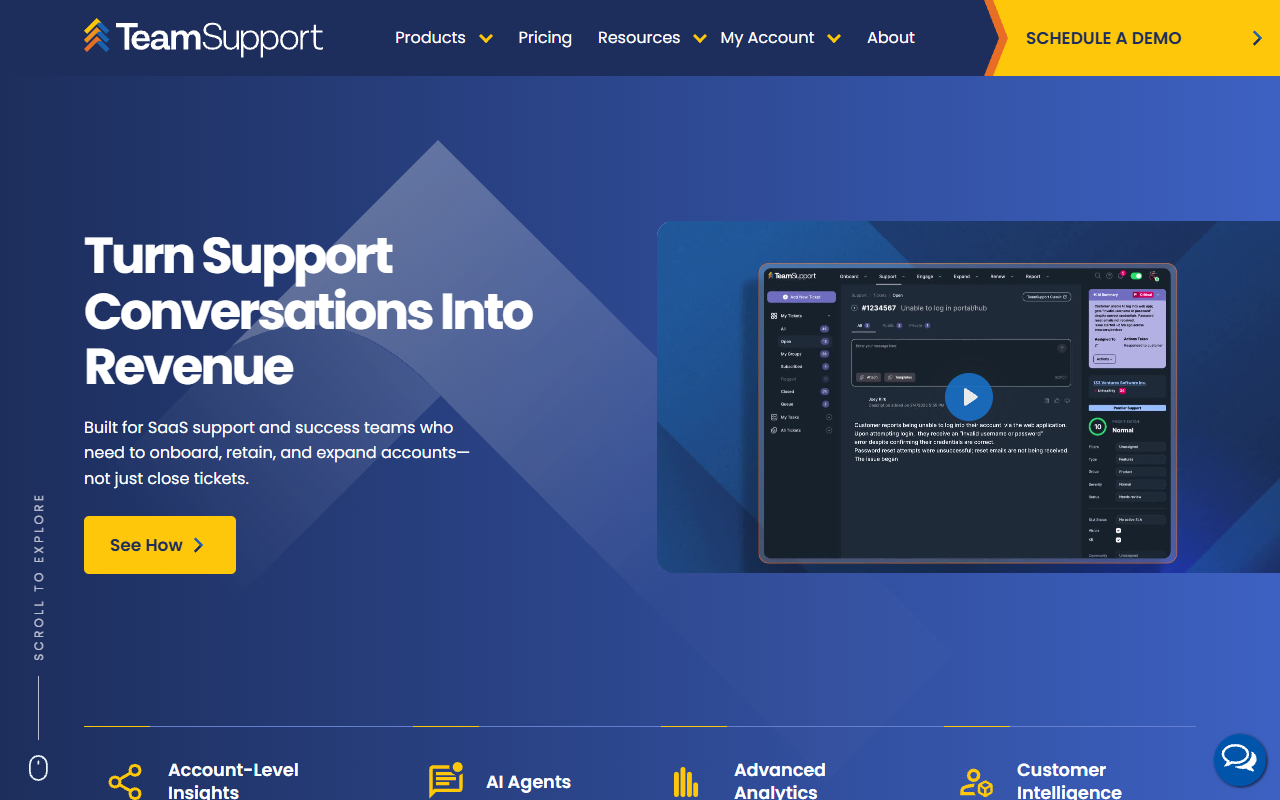 Unified Support Platform for B2B SaaS screenshot