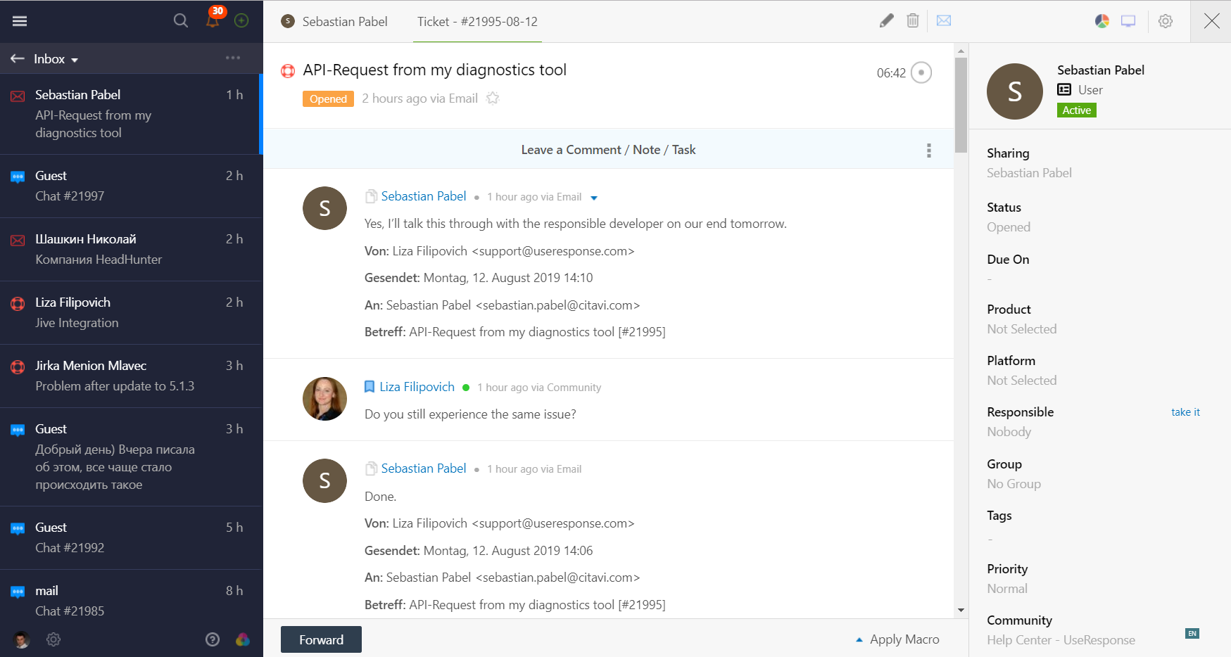 UseResponse screenshot