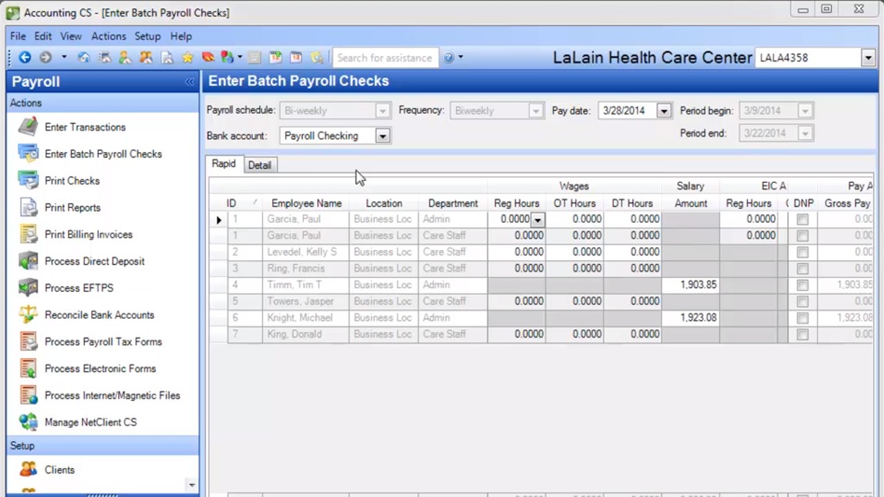 Accounting CS screenshot