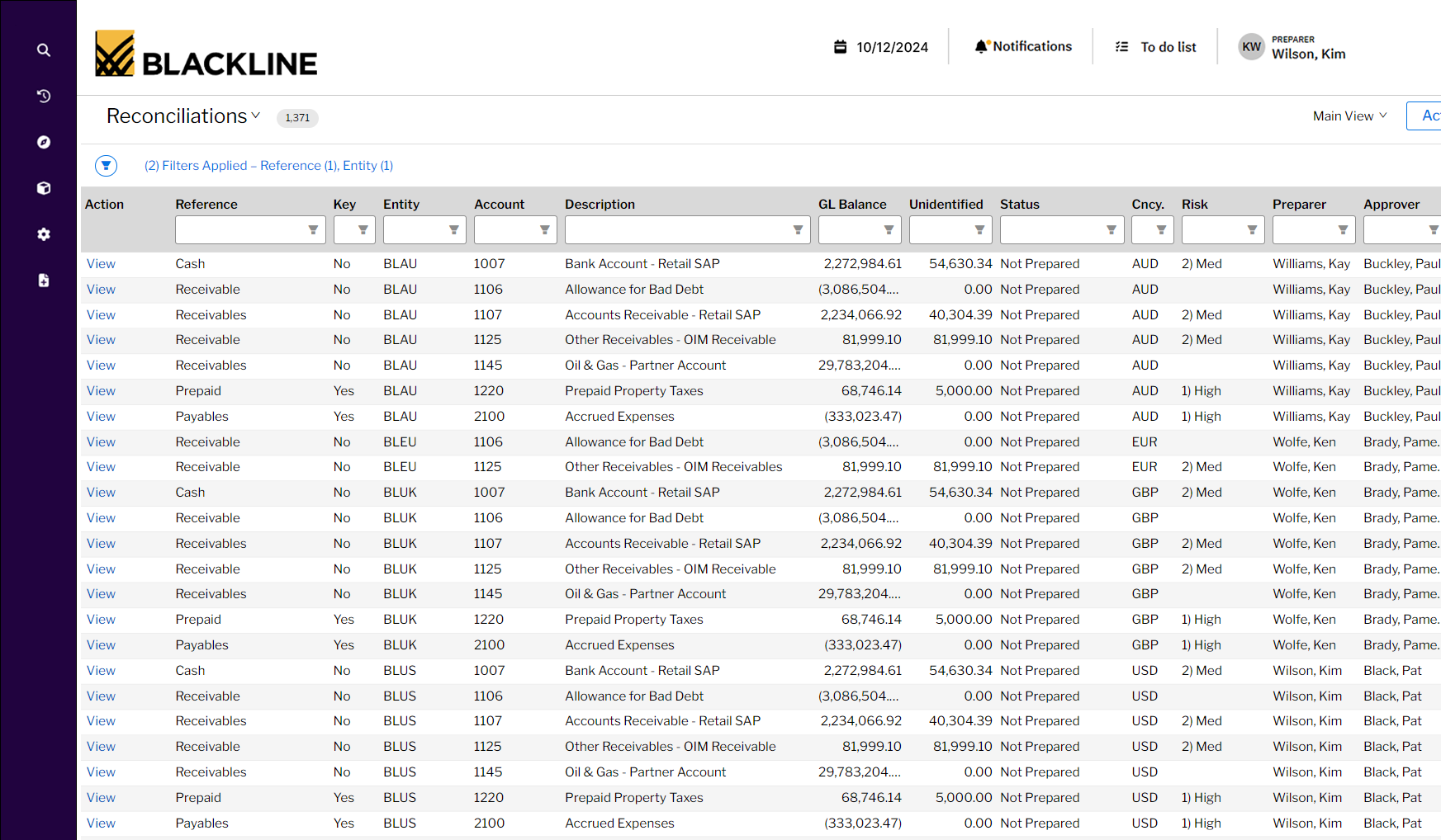 BlackLine screenshot