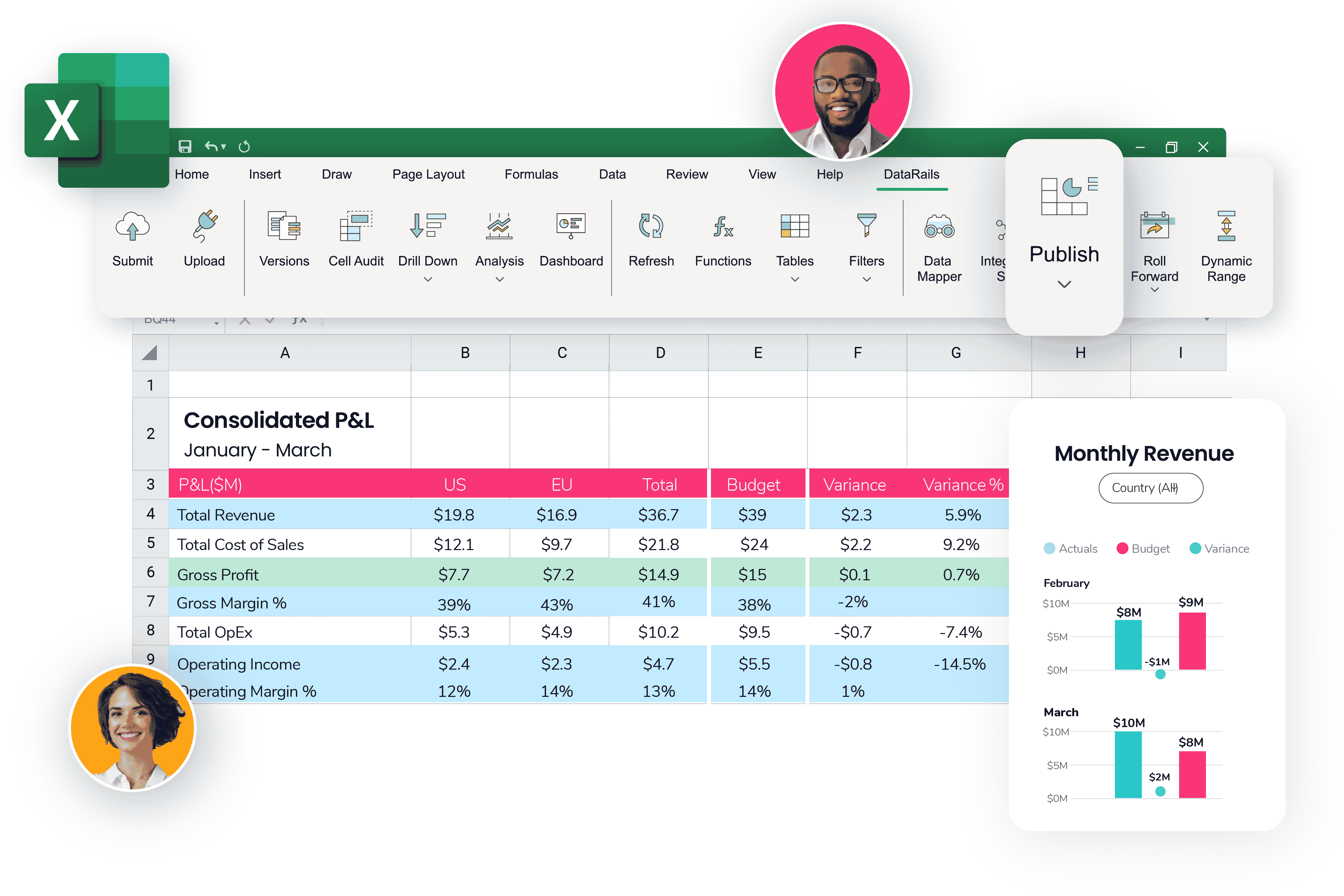 Datarails screenshot