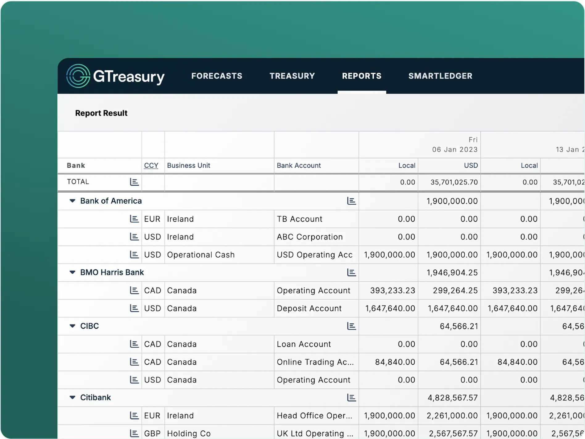 GTreasury screenshot