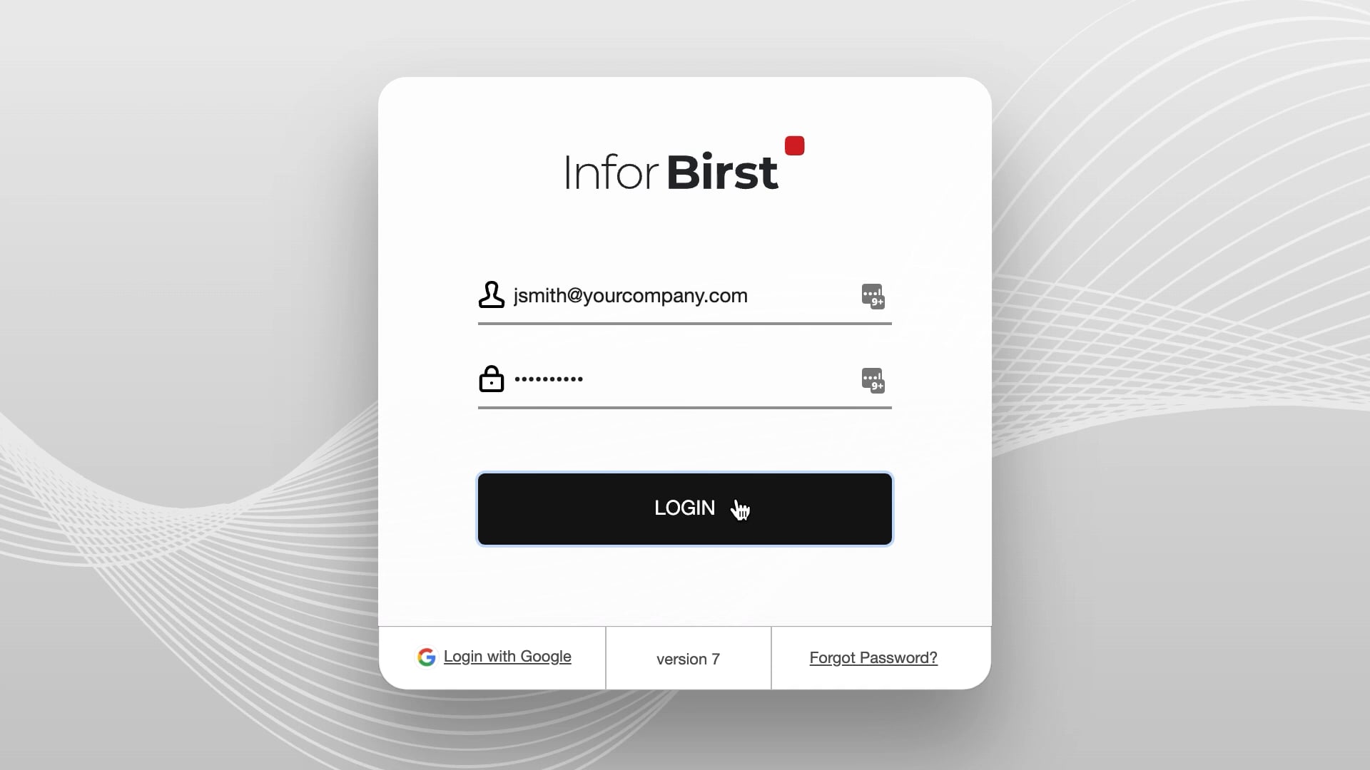 Infor Birst screenshot