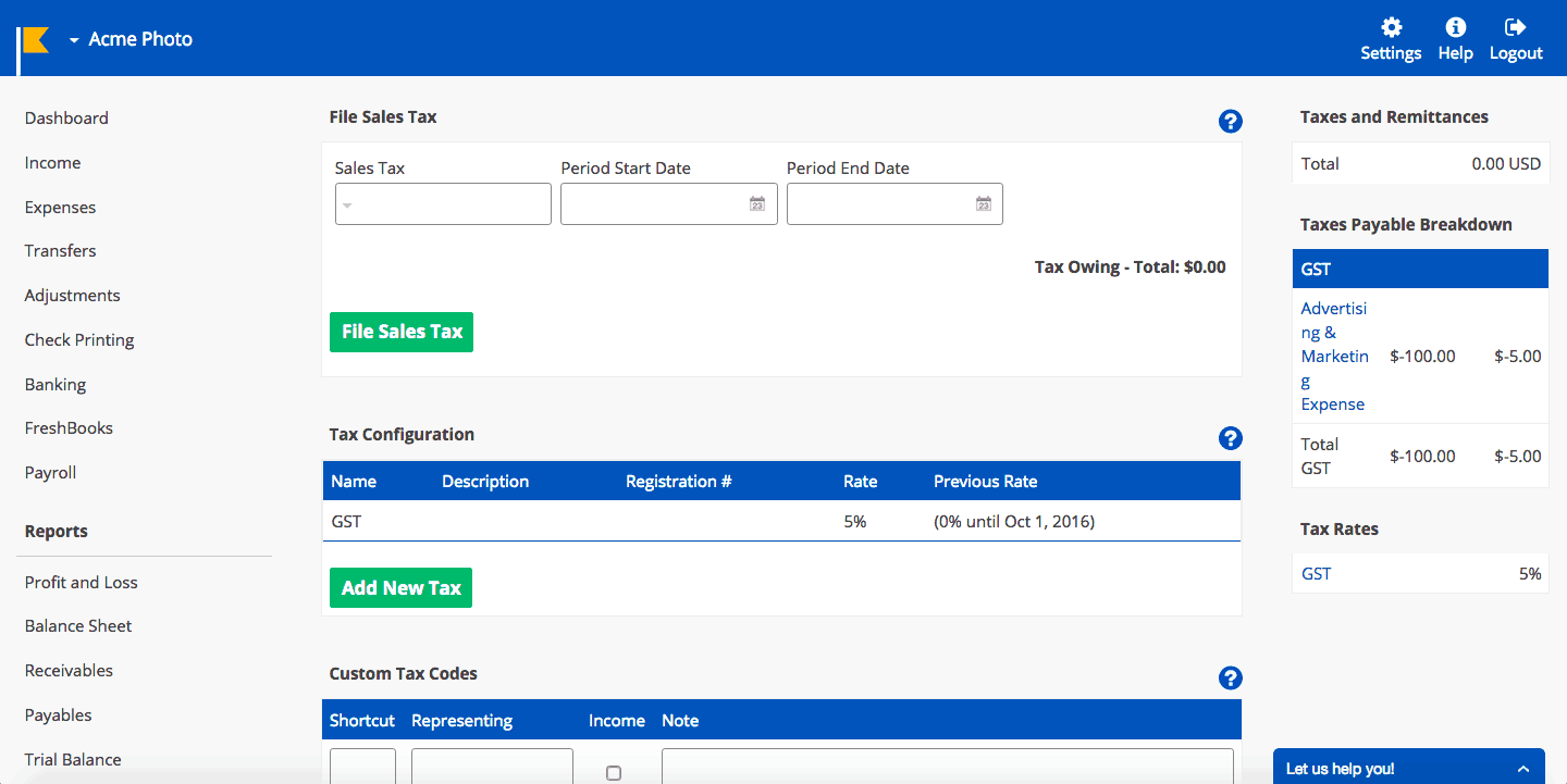 Kashoo (payroll via Paychex referral) screenshot