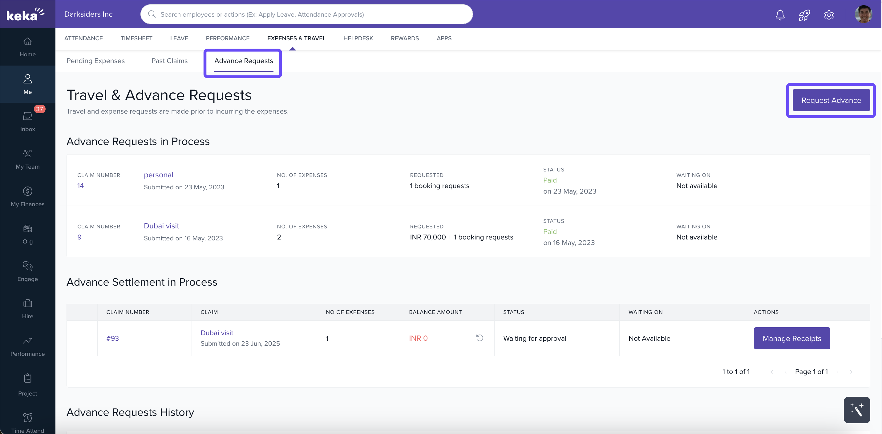 Keka Billing Software screenshot