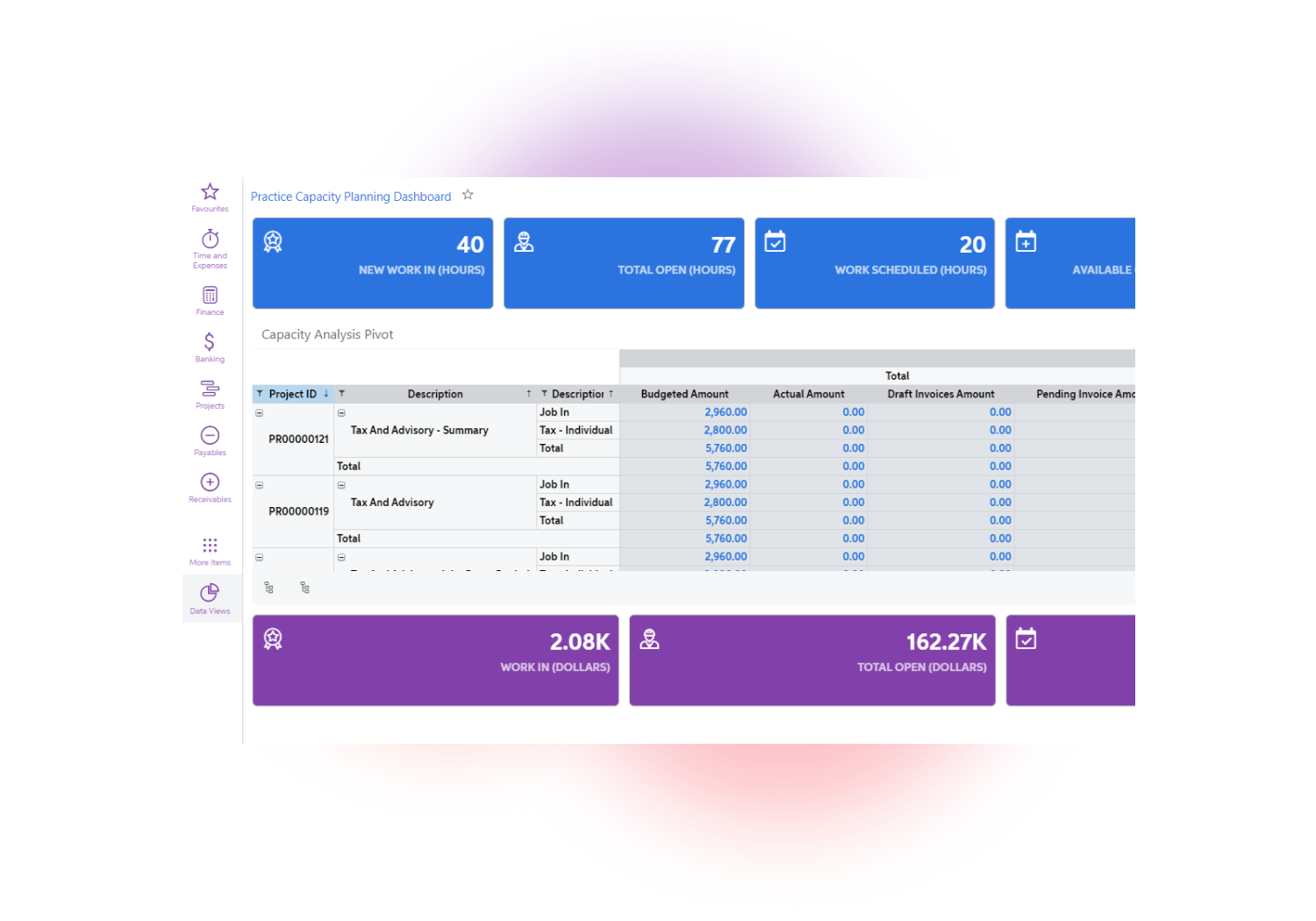 MYOB Pro screenshot