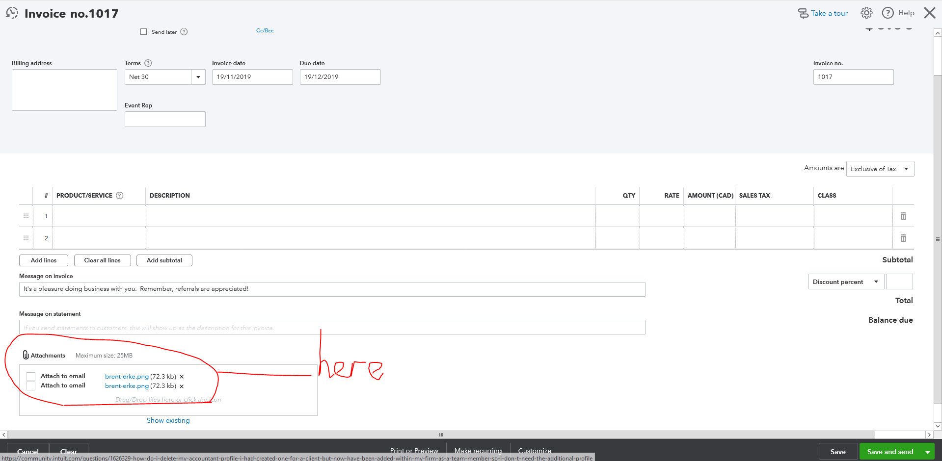 QuickBooks Payments screenshot