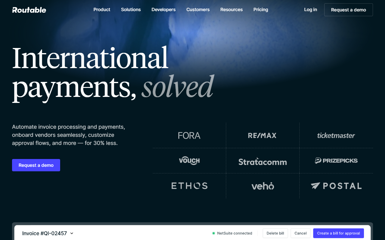Routable screenshot