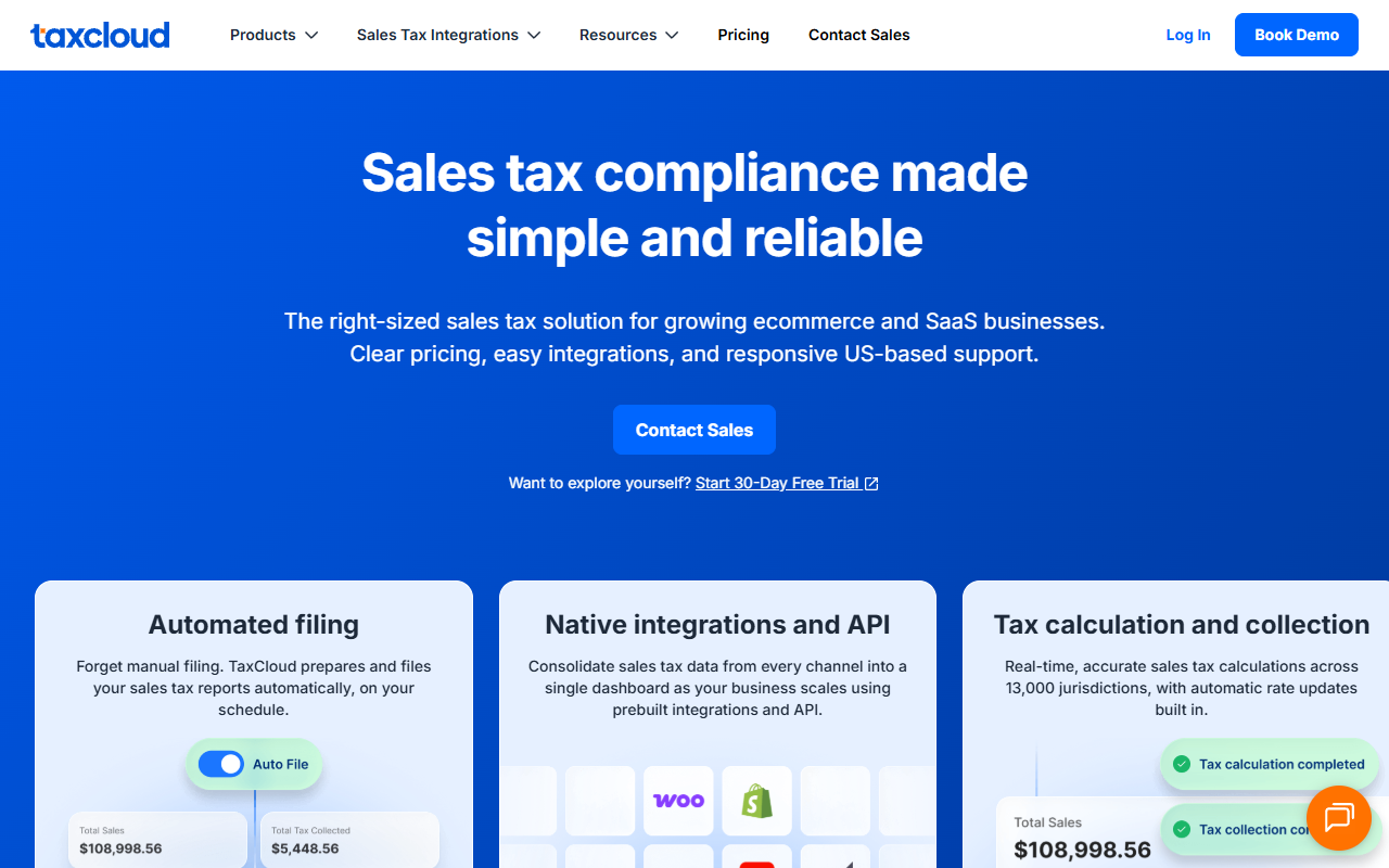 TaxCloud screenshot