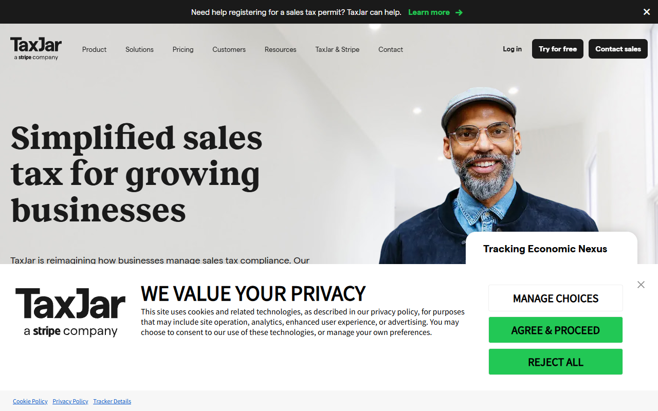 TaxJar screenshot