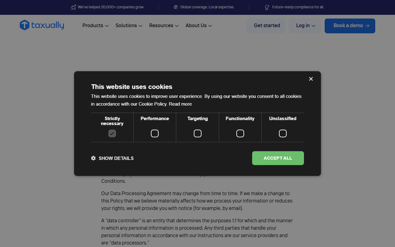 Taxually CrossTax screenshot