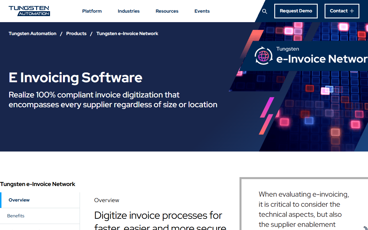 Tungsten Network screenshot