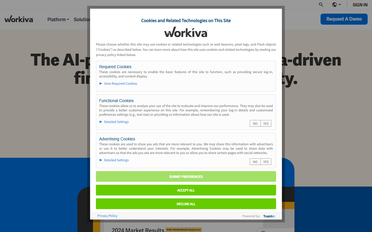 Workiva XBRL screenshot