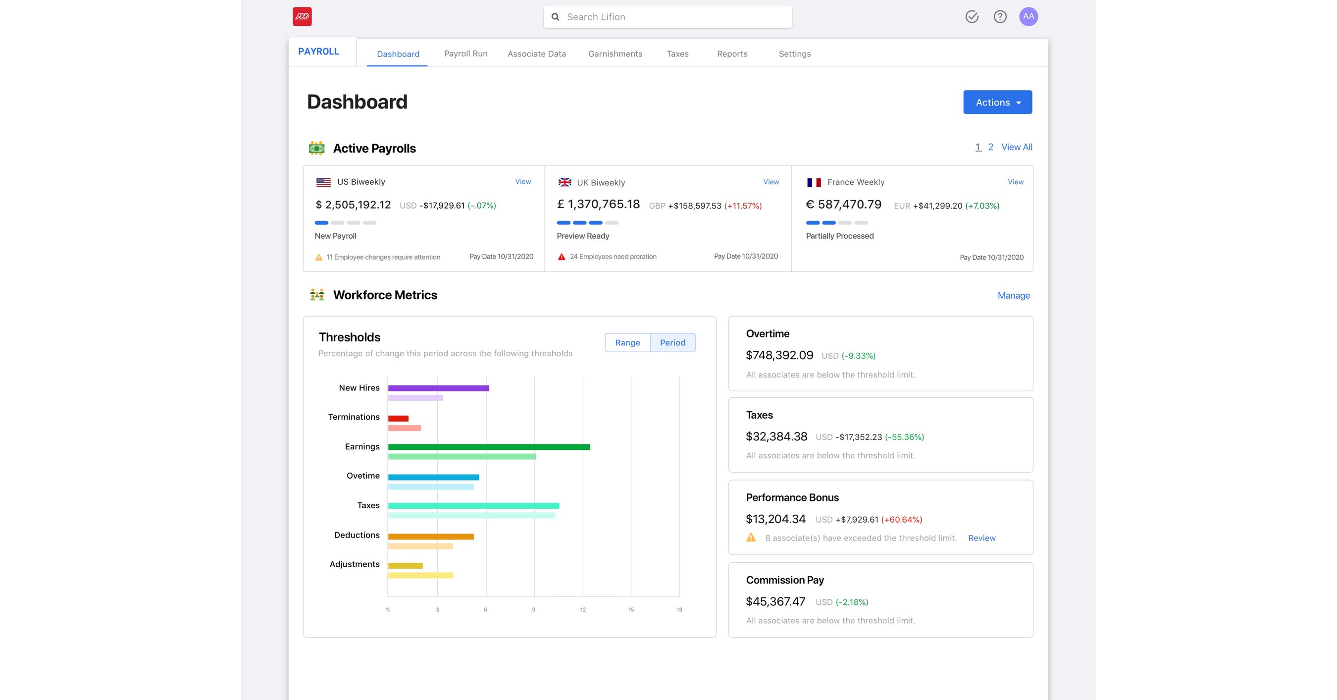 ADP PayForce screenshot