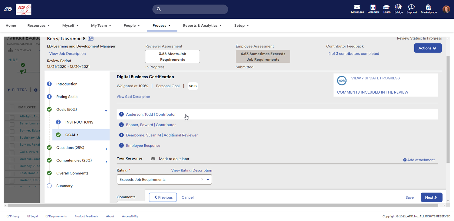 ADP Workforce Management screenshot