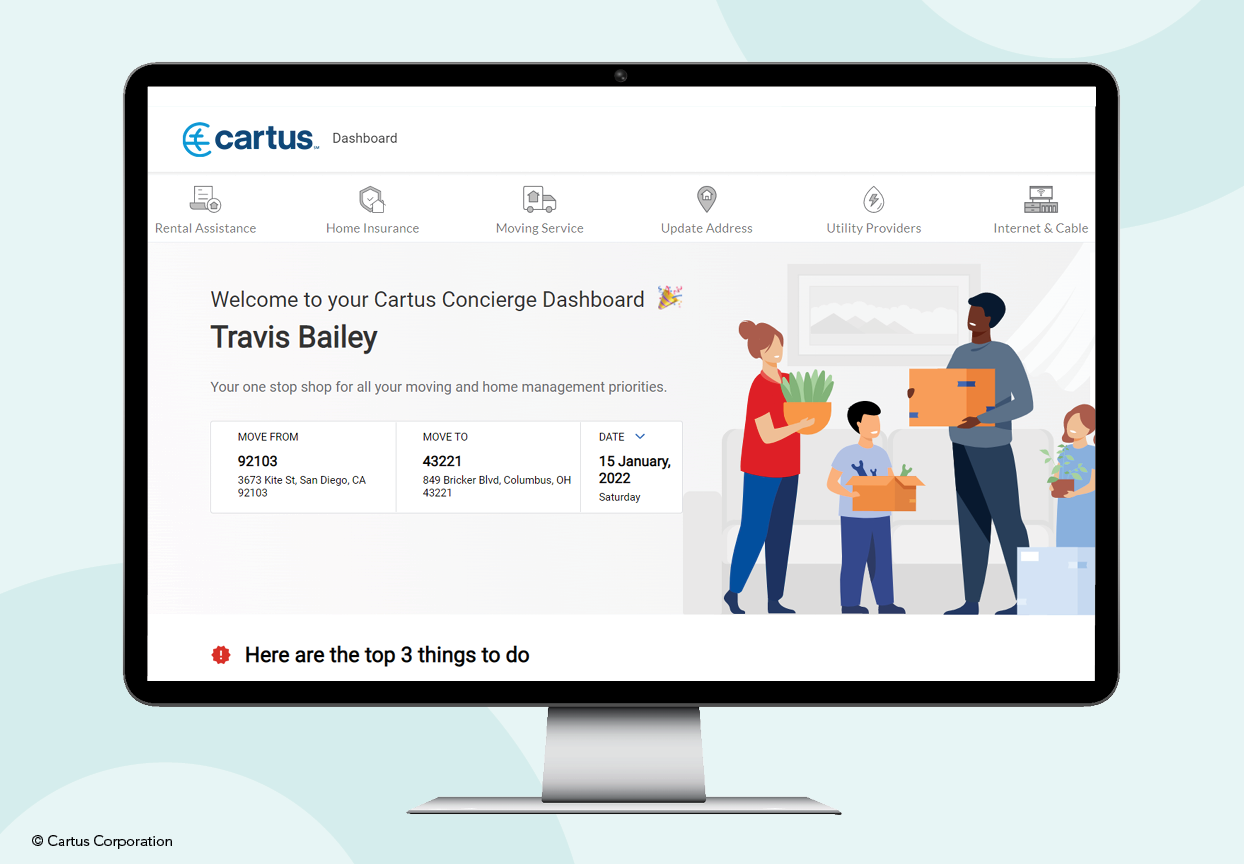 Cartus MovePro360 screenshot