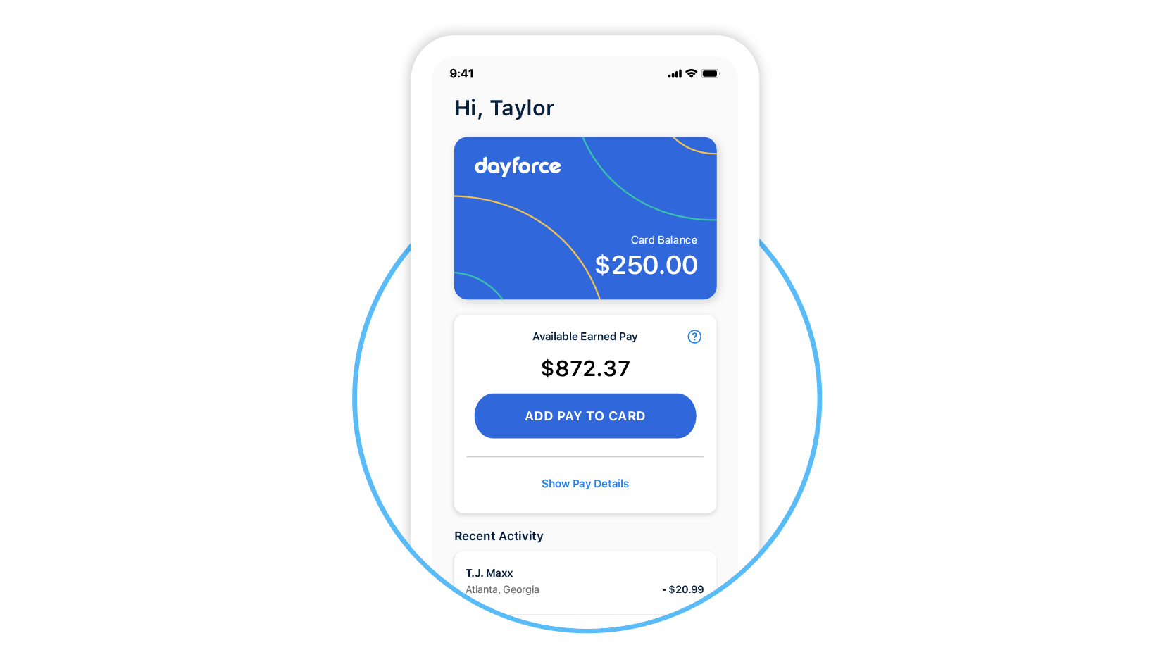 Dayforce Wallet screenshot
