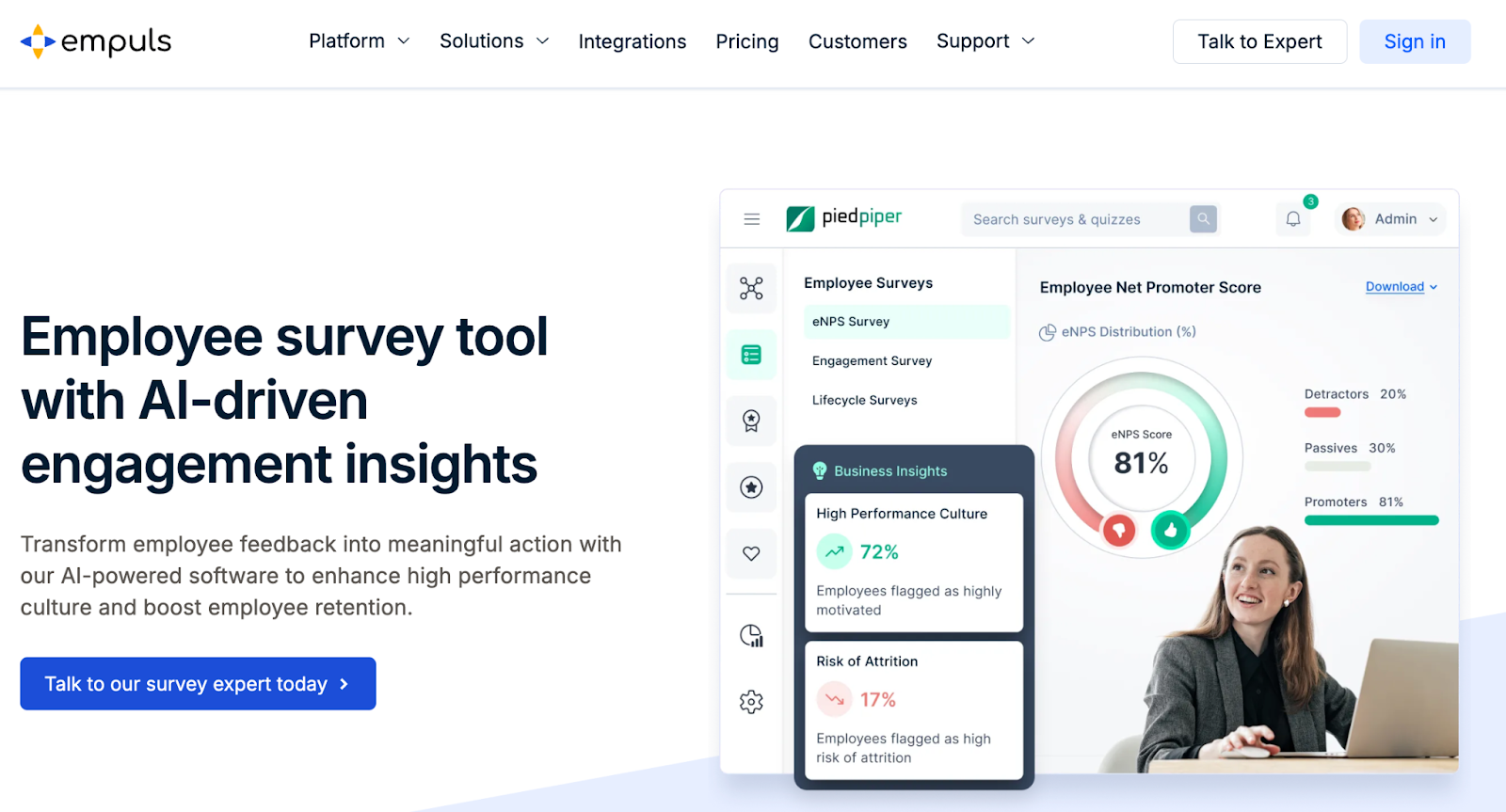 Employee Retention Software screenshot