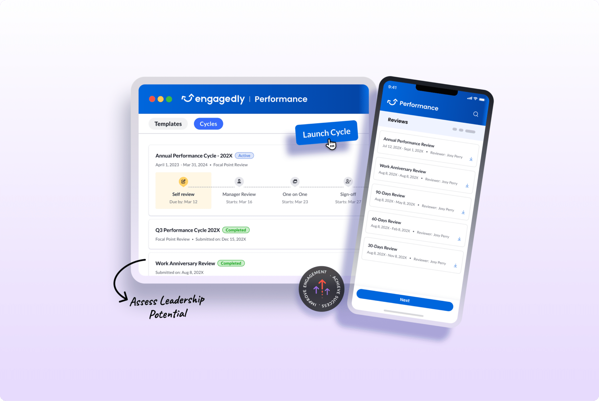 Engagedly Performance Management screenshot
