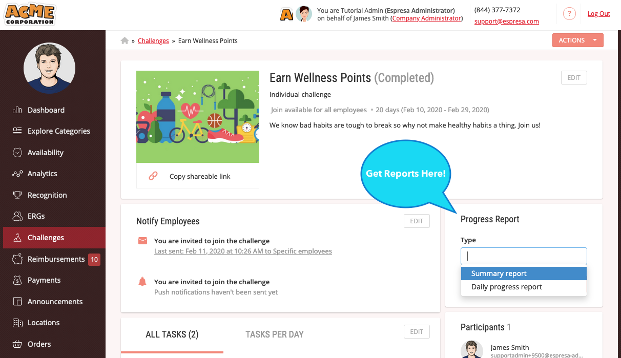 Espresa screenshot