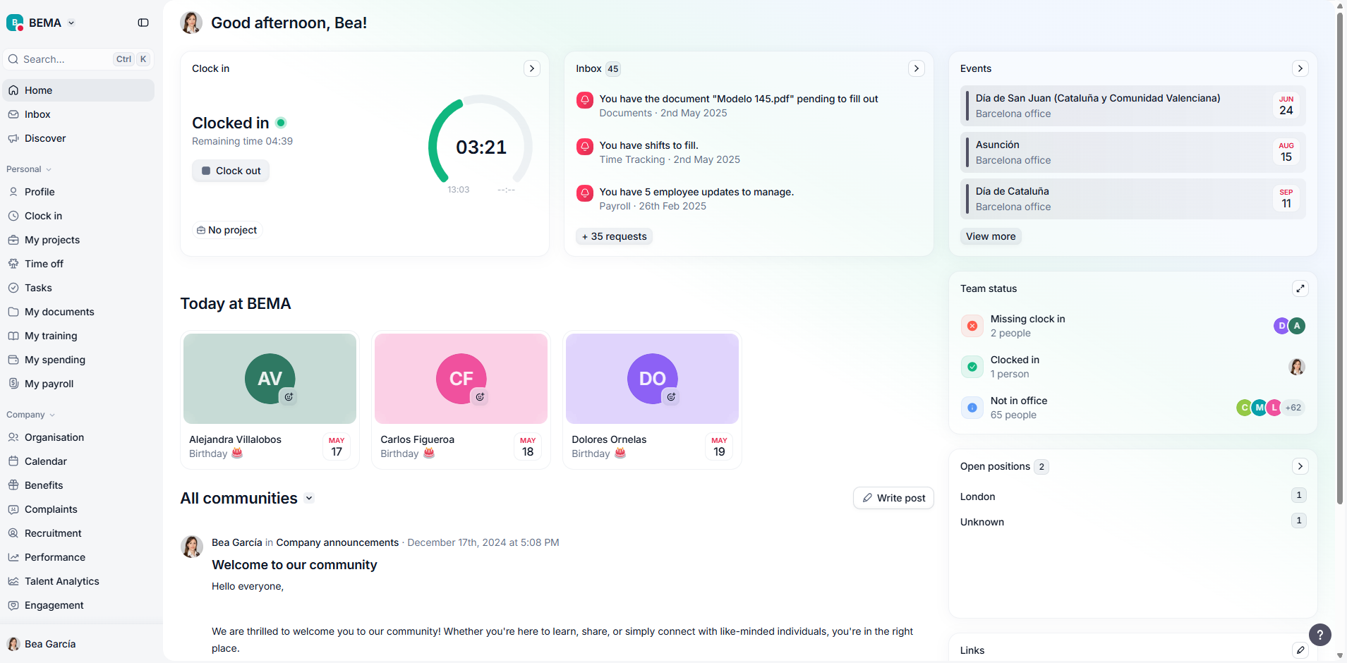 Factorial HR screenshot
