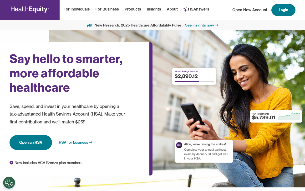 HealthEquity screenshot