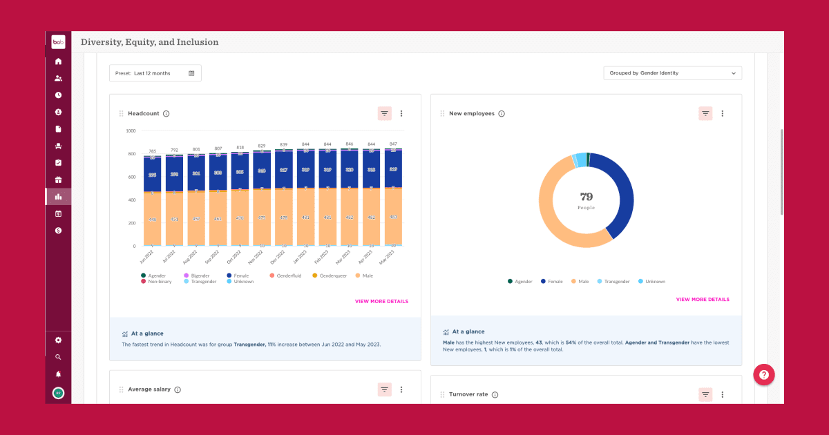 HiBob Payroll screenshot