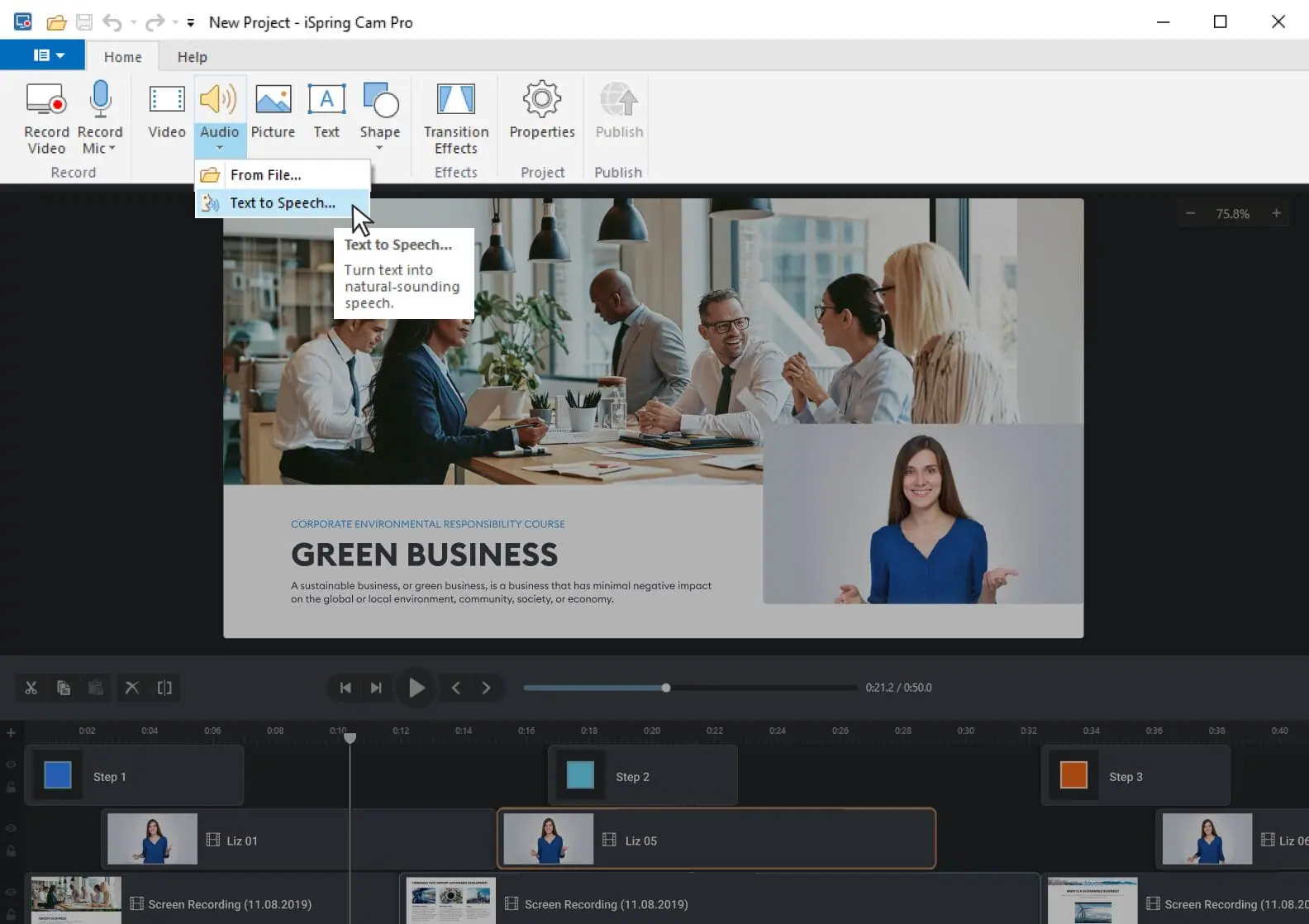 iSpring Suite screenshot