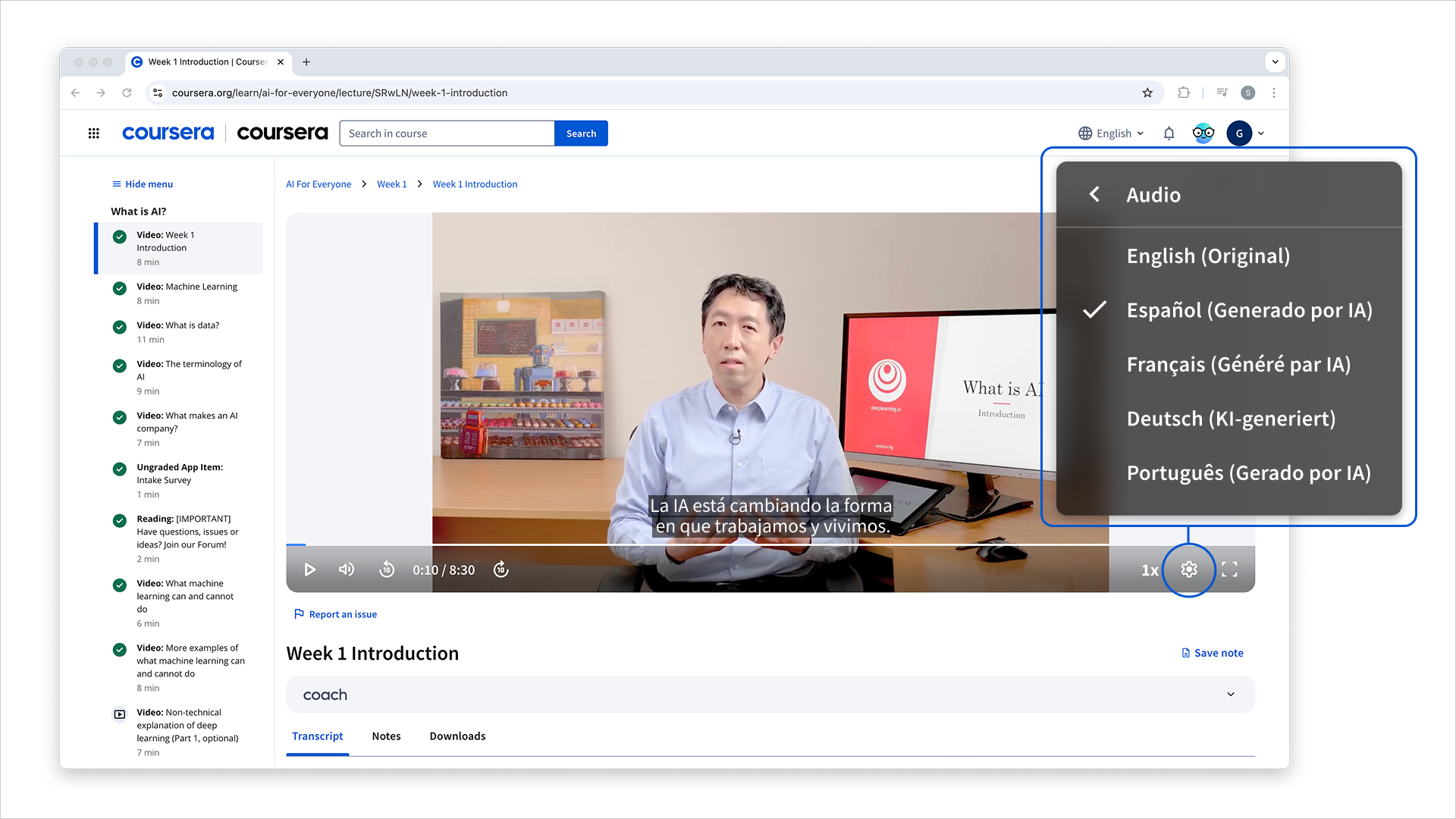 Online Courses screenshot