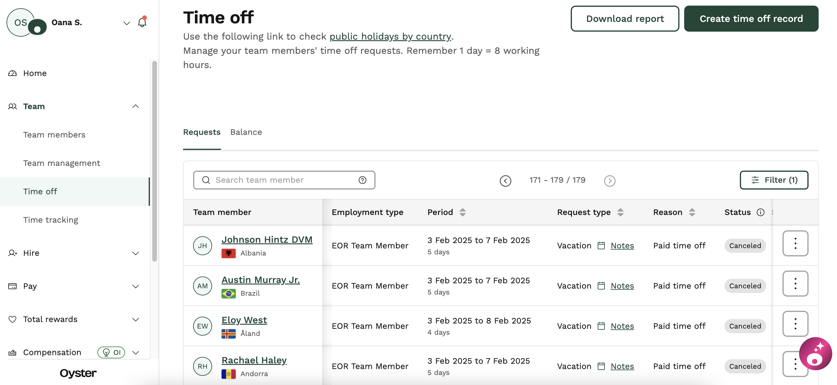 Oyster screenshot