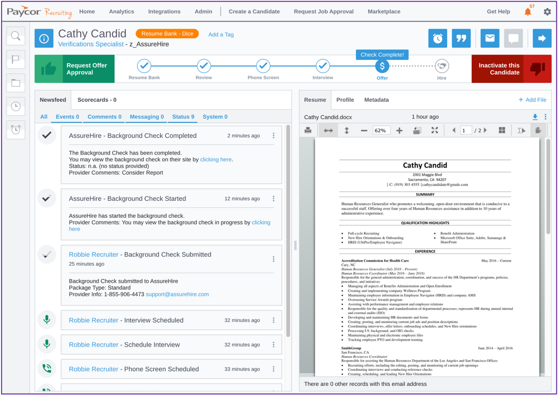 Paycor Recruiting screenshot