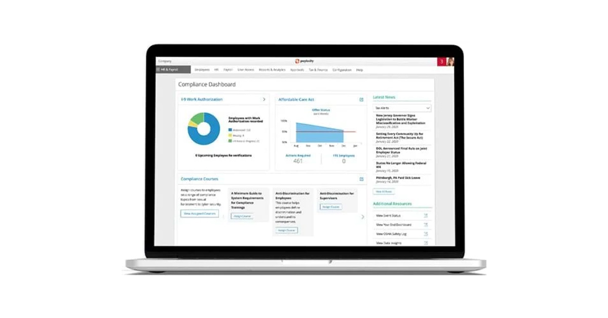 Paylocity screenshot