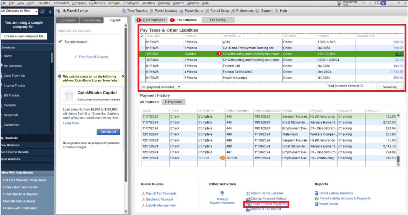 QuickBooks Workforce screenshot
