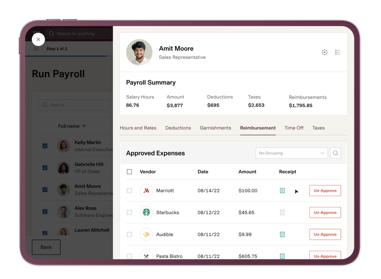Rippling Payroll screenshot