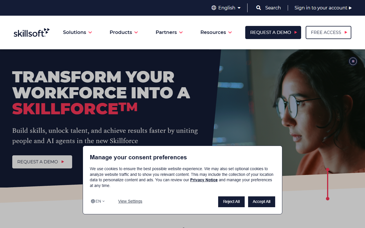 Skillsoft Percipio screenshot