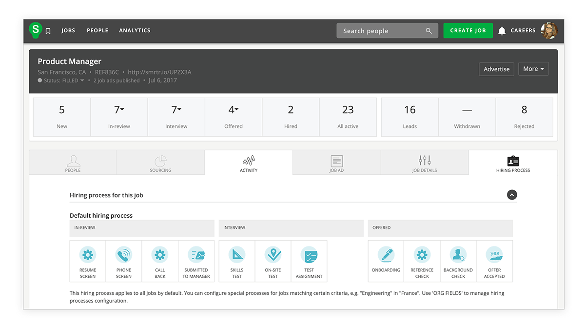 SmartRecruiters screenshot