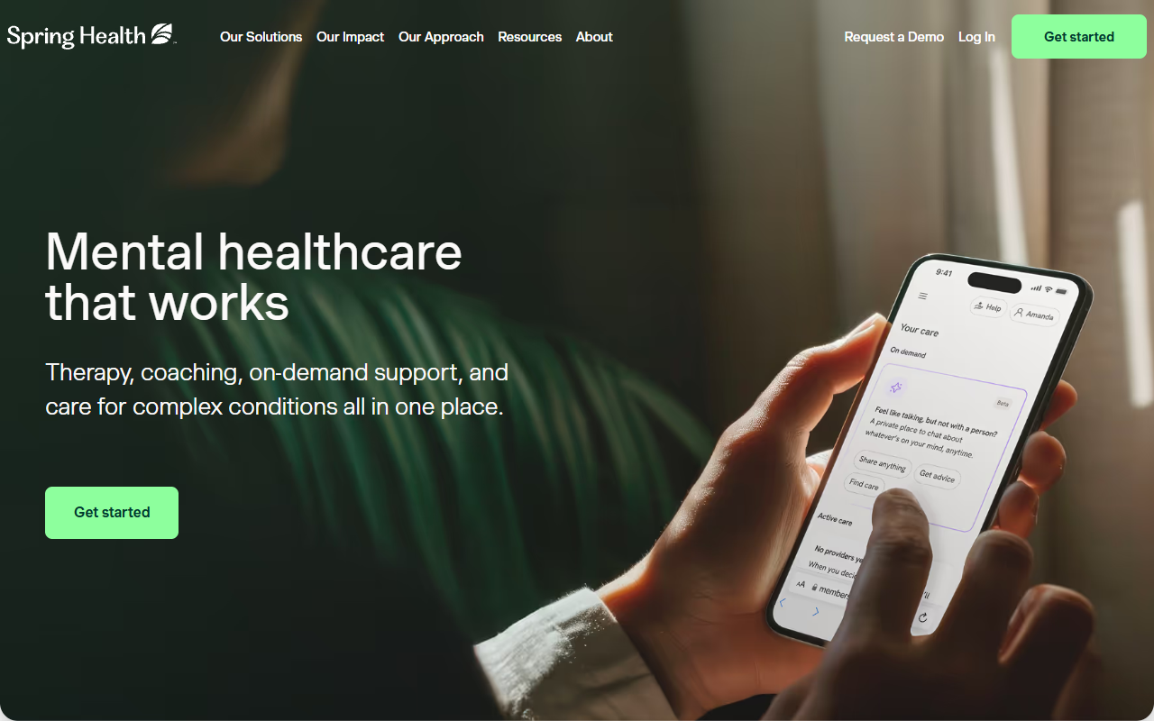Spring Health screenshot