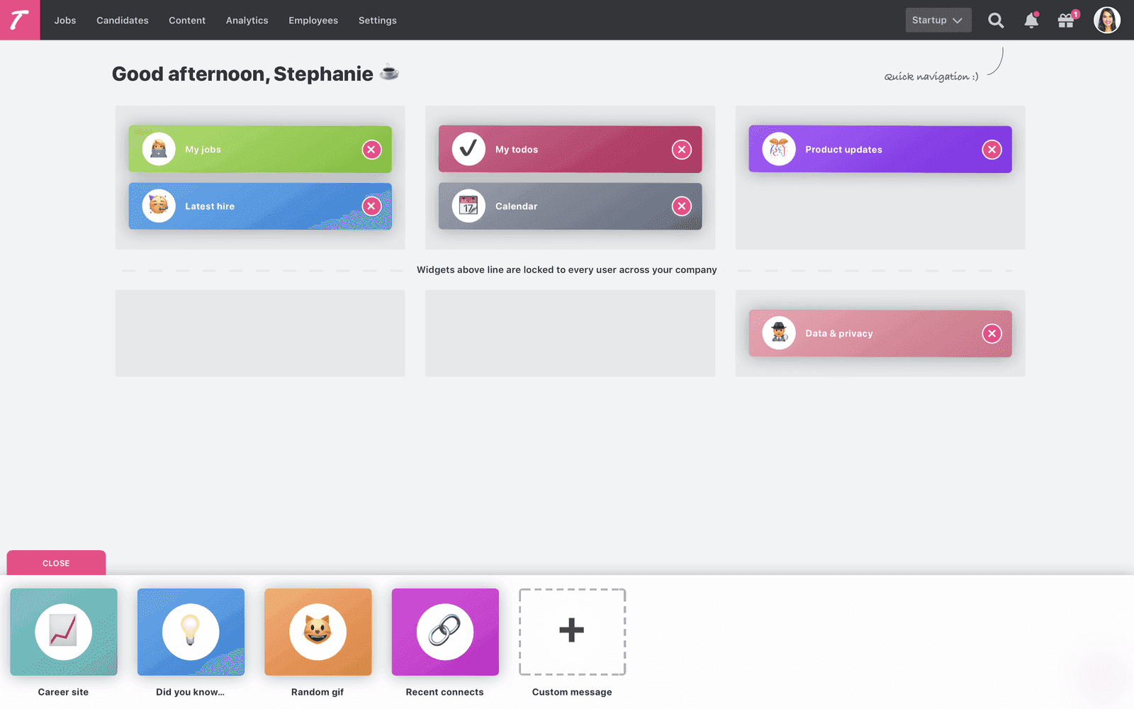 Teamtailor AI screenshot