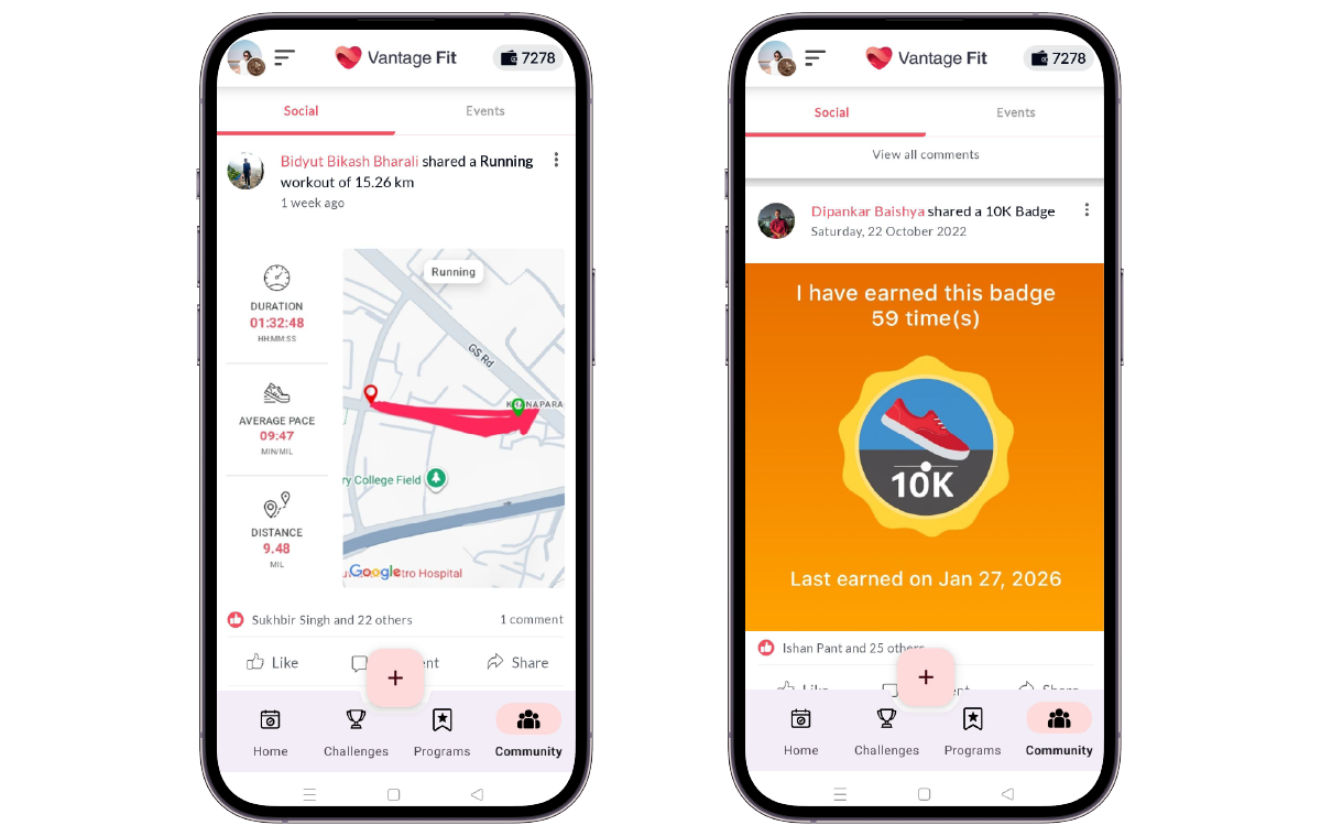 Vantage Fit screenshot