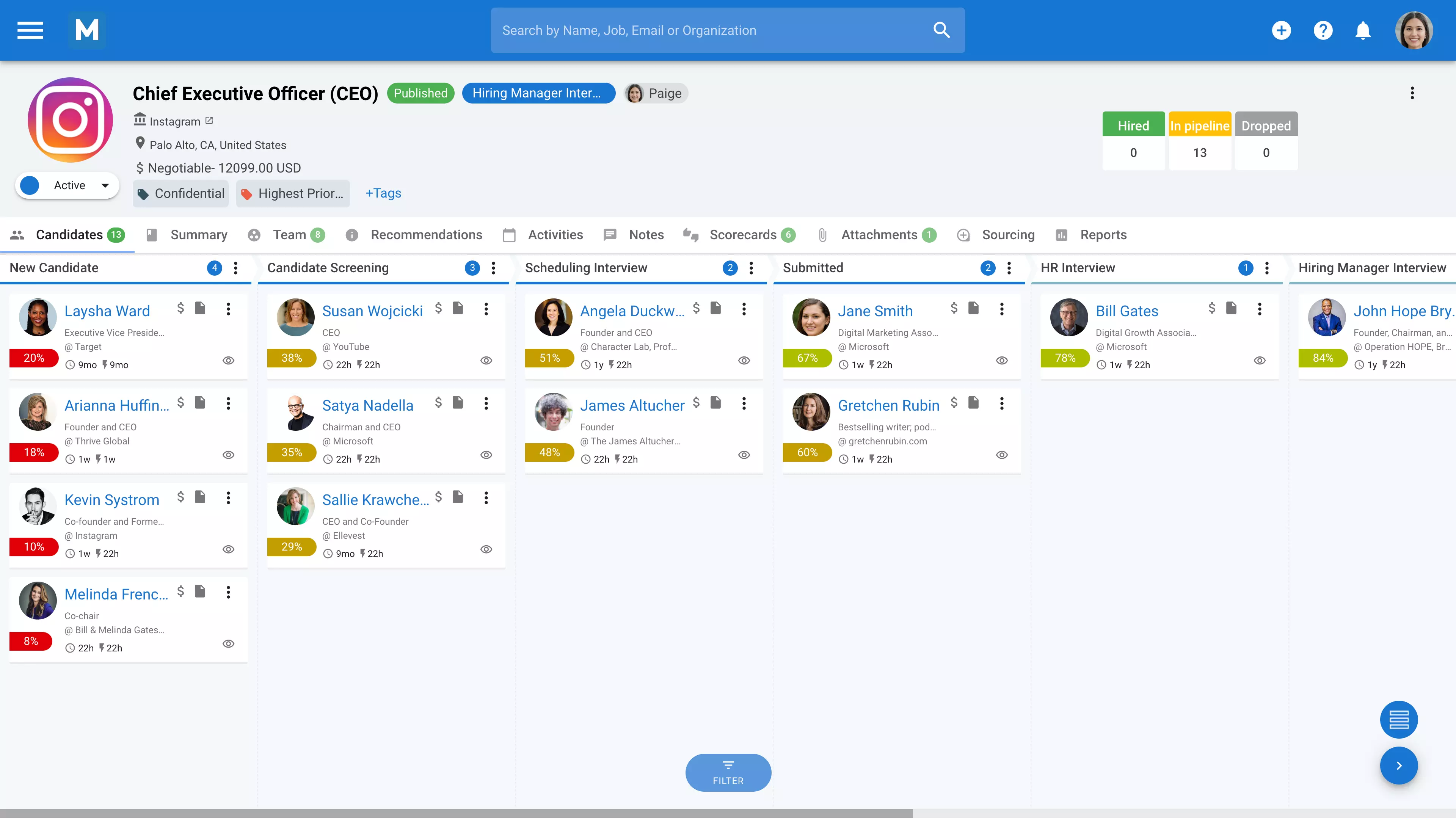 Manatal screenshot