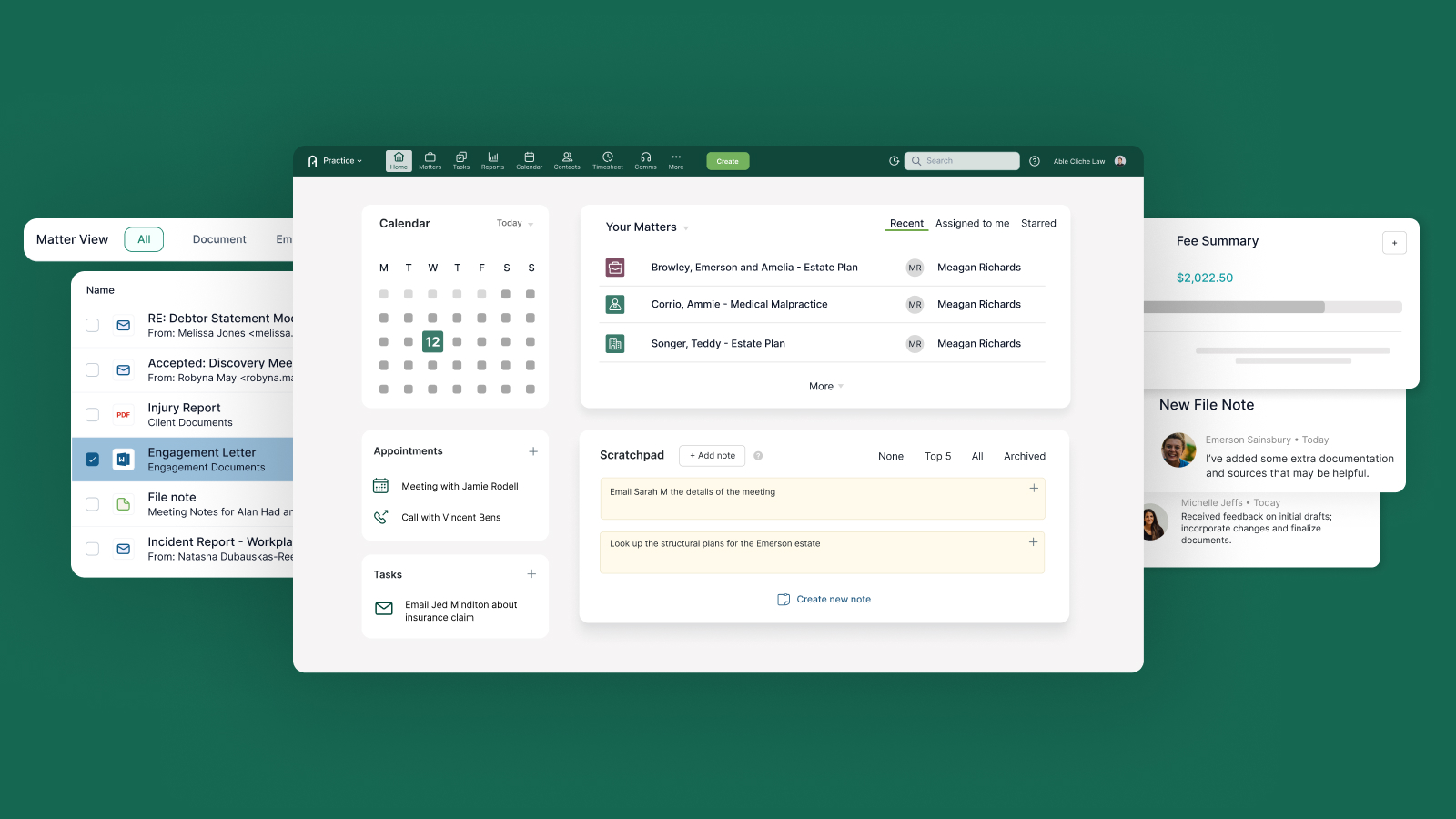 Actionstep screenshot
