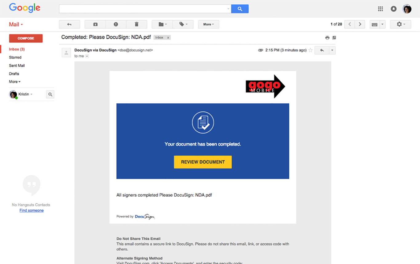 DocuSign Identify screenshot